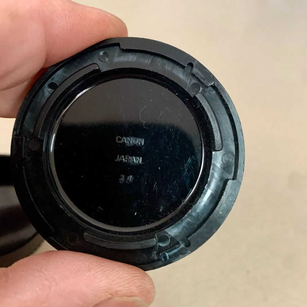 Genuine Front & Rear Lens Caps For Canon FD 24mm F/2.8 Wide Angle MF Lens